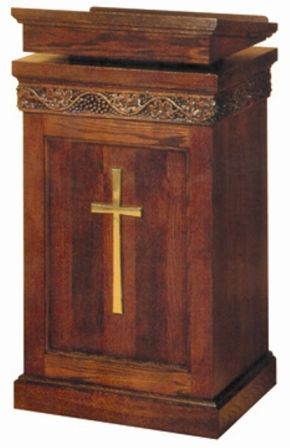 Lectern 1420 Two Interior Shelves 24 inch